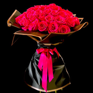 100 HOT PINK ROSE BOUQUET Flower Bouquet