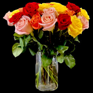 CLASSIC COLORFUL IN VASE Flower Bouquet