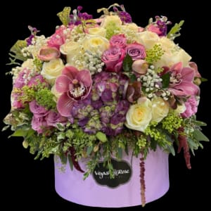 EXOTIC PURPLES IN ANY BOX Flower Bouquet