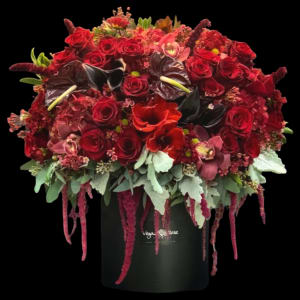 RED & BLACK BEAUTY Flower Bouquet