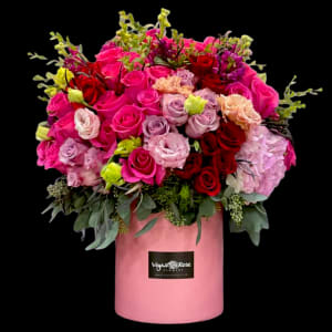 HOT PINK MOOD IN ANY BOX Flower Bouquet