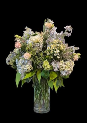 Pastel Tall Cylinder Flower Bouquet