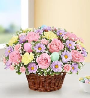 Easter Egg Basket Flower Bouquet