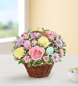 Easter Egg Basket Flower Bouquet