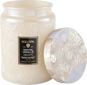 SANTAL VANILLE 14OZ JAR CANDLE Flower Bouquet