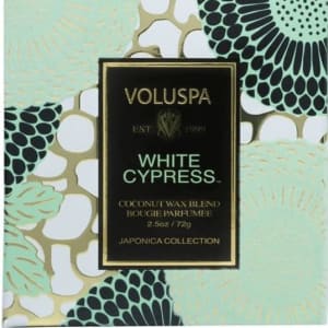 WHITE CYPRESS 3 WICK 12OZ TIN Flower Bouquet