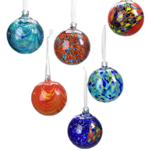 Glass Ornament Ball Flower Bouquet