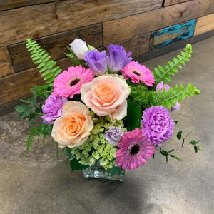 Seasonal Garden Cube Flower Bouquet