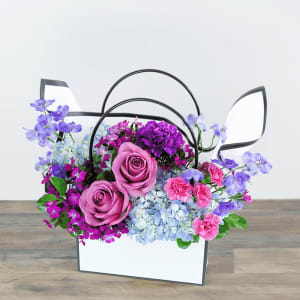 French Countryside Tote Flower Bouquet