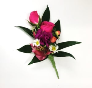 Mixed Flowers Boutonniere Flower Bouquet