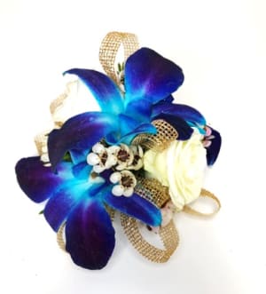 Orchids and Roses Corsage Flower Bouquet