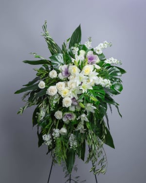 Lavender Kale Standing Spray Flower Bouquet