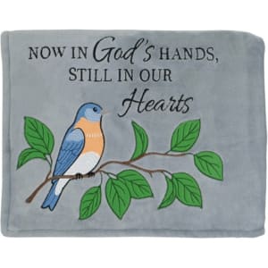 In God's Hands Polyester Throw Flower Bouquet