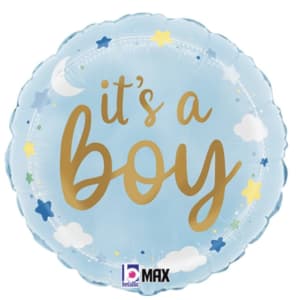 It's A Boy Stars and Clouds Balloon Flower Bouquet