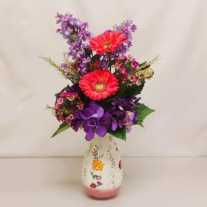 Lovely in Lilac Silk Flower Bouquet