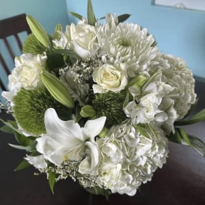 Elegant Frosty Garden For Mom Flower Bouquet