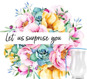 Let Us Surprise You Bouquet in a Vase Flower Bouquet