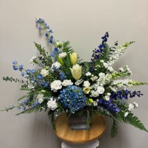 Serene Sky Collection- Pedestal Flower Bouquet