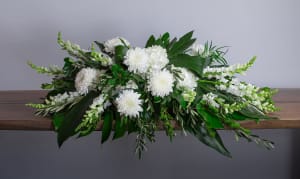 Purity Casket Spray Flower Bouquet