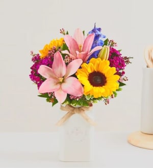 Honey Bee Buzz Flower Bouquet