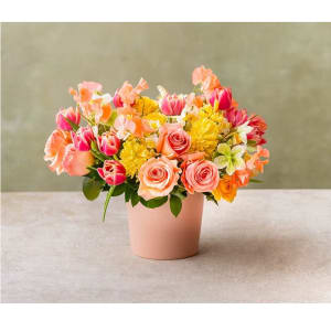 Citrus Shimmer Flower Bouquet