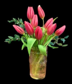 Vintage Tulip Design Flower Bouquet