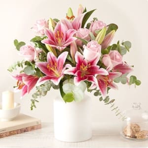 Pink Stargazer Flower Bouquet