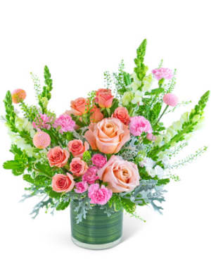 Rosy Coral Sundance Flower Bouquet