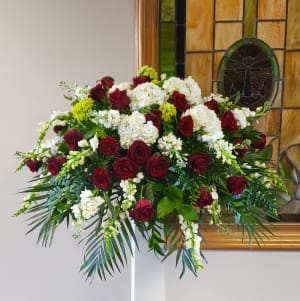 Loving Goodbye Casket Spray Flower Arrangement Loving Goodbye Casket Spray Flower Bouquet