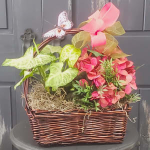 Begonia Bloom Basket Flower Bouquet