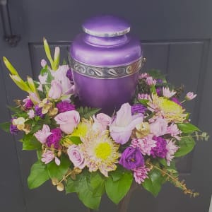 Gentle Reign Urn Surround Flower Bouquet