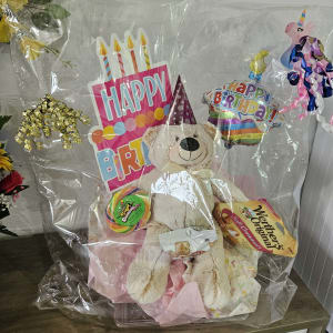 Birthday Surprise Gift Bags- Content & Design Vary Flower Bouquet