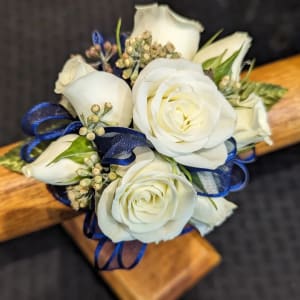 Royal Blue Corsage Flower Bouquet