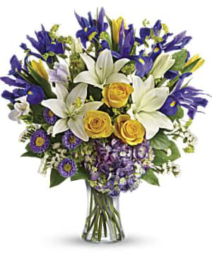 Teleflora's Floral Spring Iris Bouquet Flower Bouquet