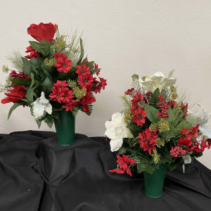 Cemetery Vase Flower Bouquet