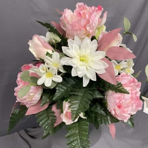 Cemetery Vase Flower Bouquet