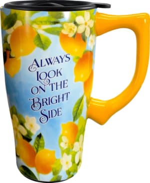 Lemons Travel Mug Flower Bouquet