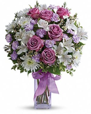 Teleflora's Lavender Laughter Bouquet Flower Bouquet