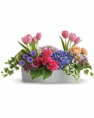 Garden Party Centerpiece Flower Bouquet