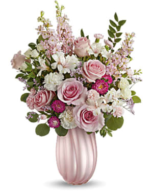 Teleflora's Swirling Pink Flower Bouquet