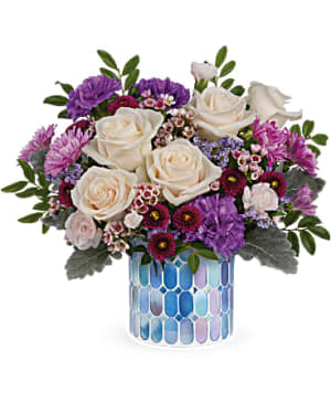 Teleflora's Blue Beauty Flower Bouquet