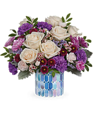 Teleflora's Blue Beauty Flower Bouquet