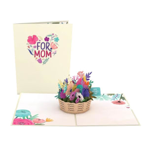 LovePop Mother's Day Basket Pop Up Card Flower Bouquet