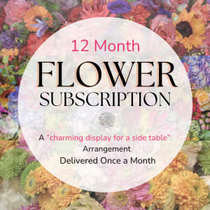 Flower Subscription for 12 Months Flower Bouquet