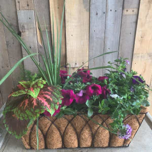 Rectangular Patio Planter Flower Bouquet