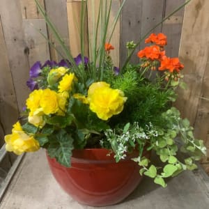 Outdoor Decorative Pot Flower Bouquet