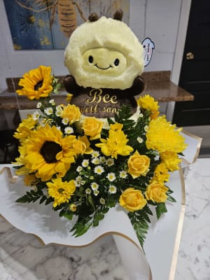 Bee Well Soon Surprise Flower Bouquet