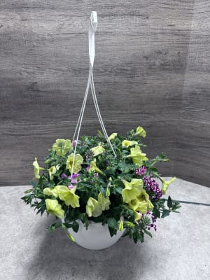 12 Inch Petunia Hanging Basket Flower Bouquet