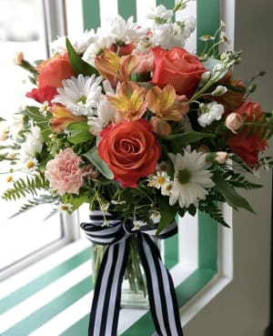 OSU Graduation Vase Flower Bouquet