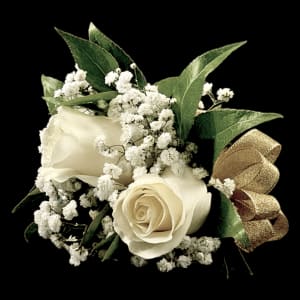 WHITE CORSAGE Flower Bouquet